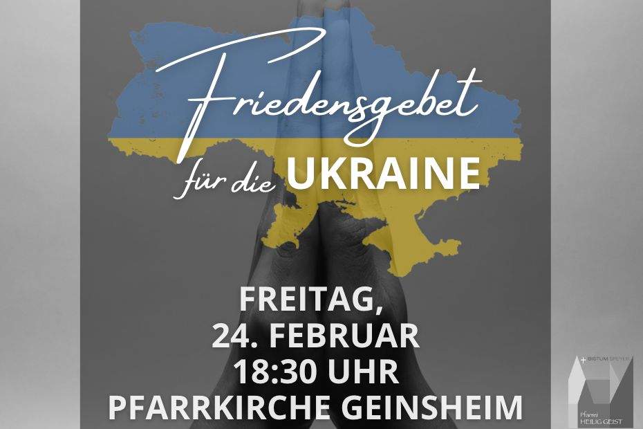 Friedensgebet zum 1. Jahrestag des Ukrainekriegs