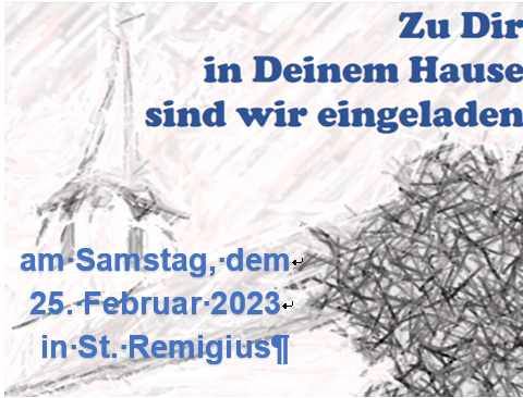 Konzert der ＂Spiritual Singers＂ in Diedesfeld am Samstag, 25. Februar 2023