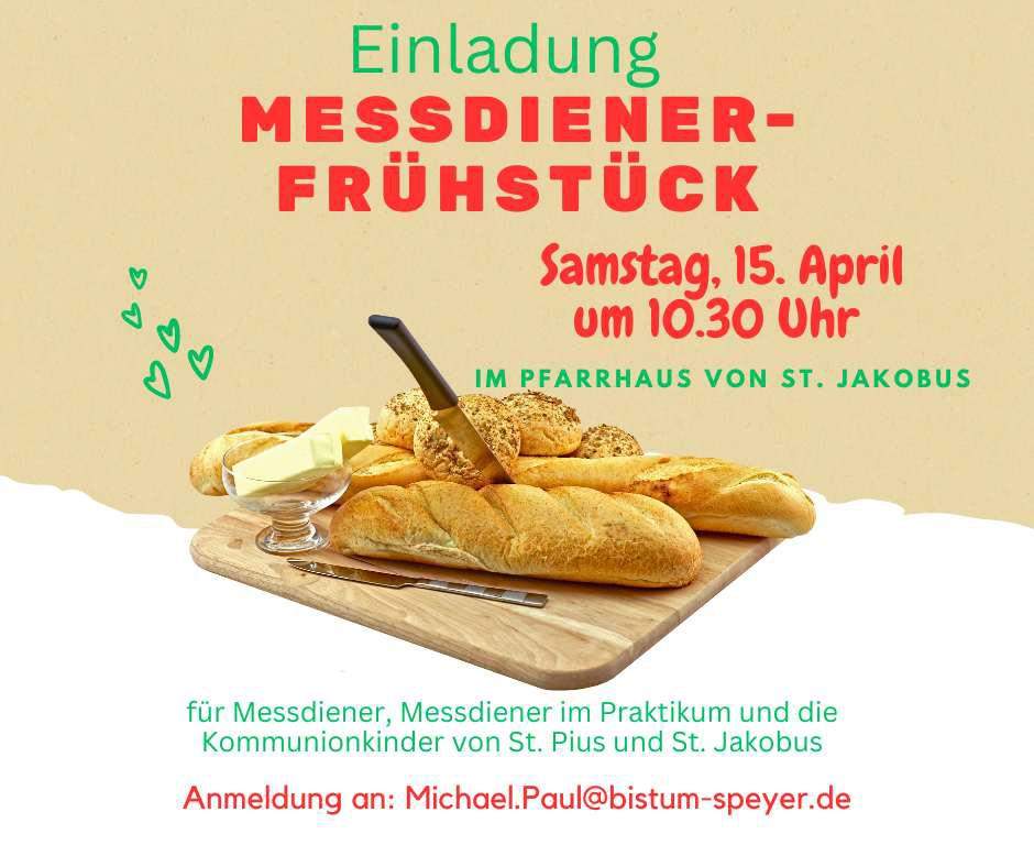 Messdiener von St. Jakobus und St. Pius laden zum Frühstück ein