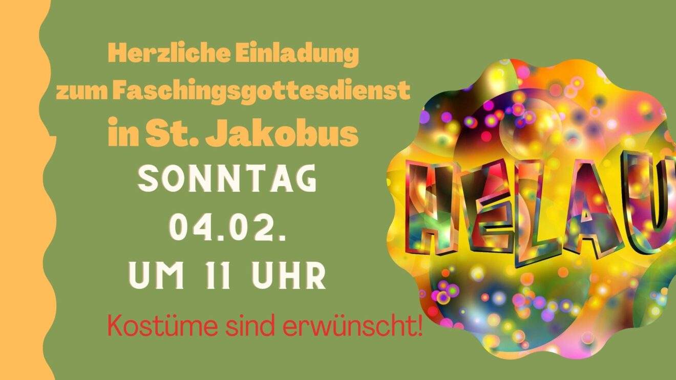 Fastnachts-Gottesdienst: Verkleidung erwünscht