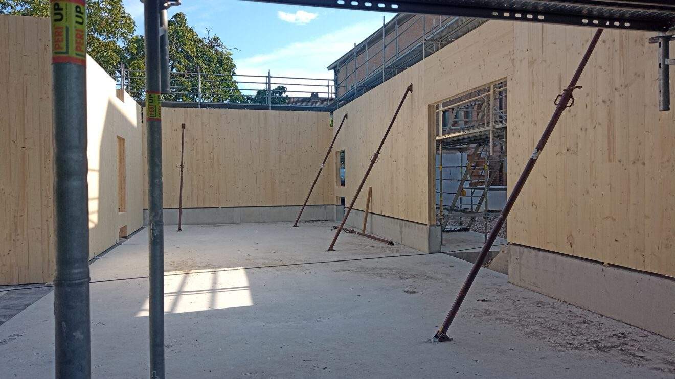 Neubau der Kita St. Pius schreitet weiter voran