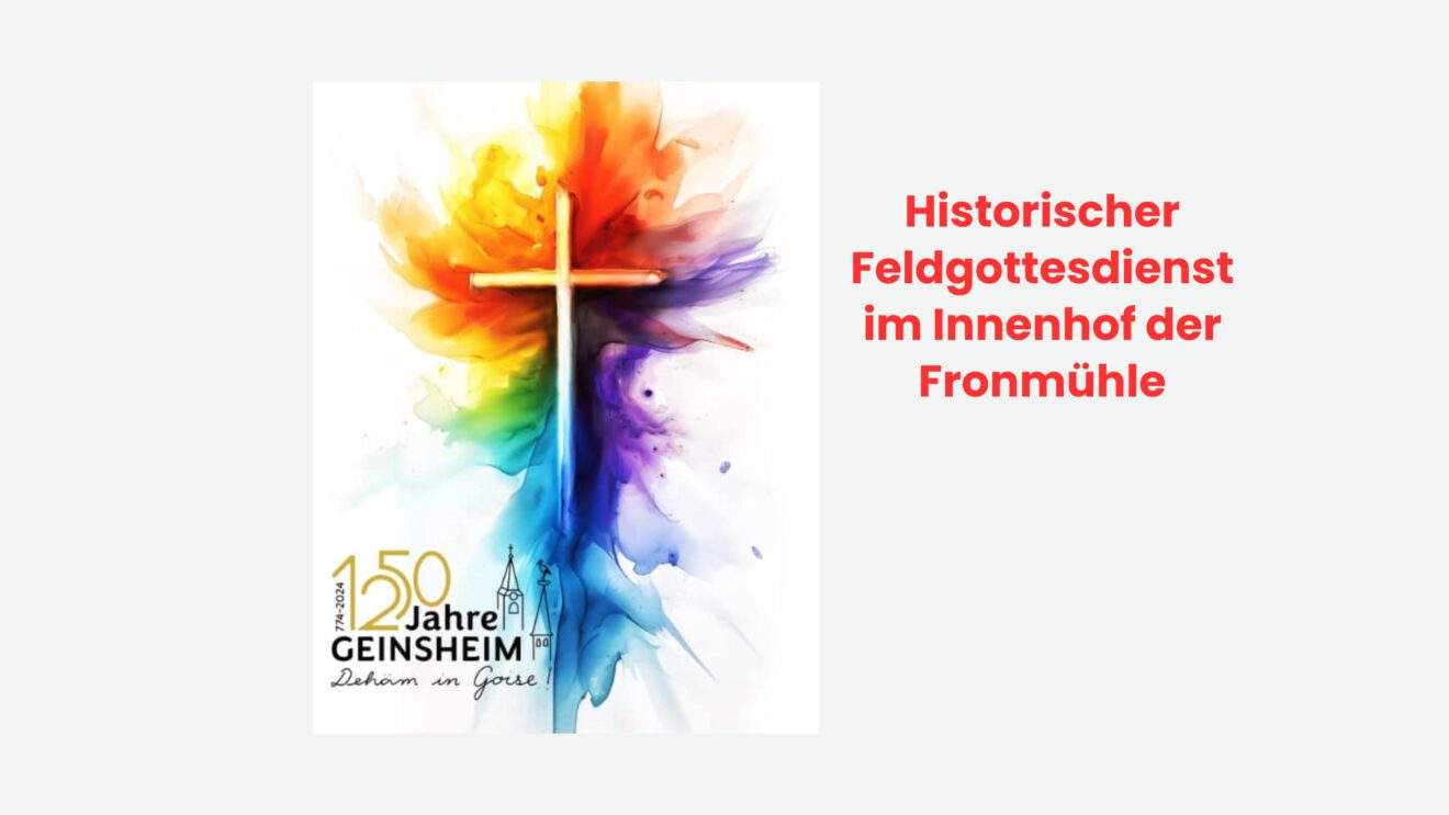 Historischer Feldgottesdienst im Innenhof der Fronmühle - am Sonntag, 4. August