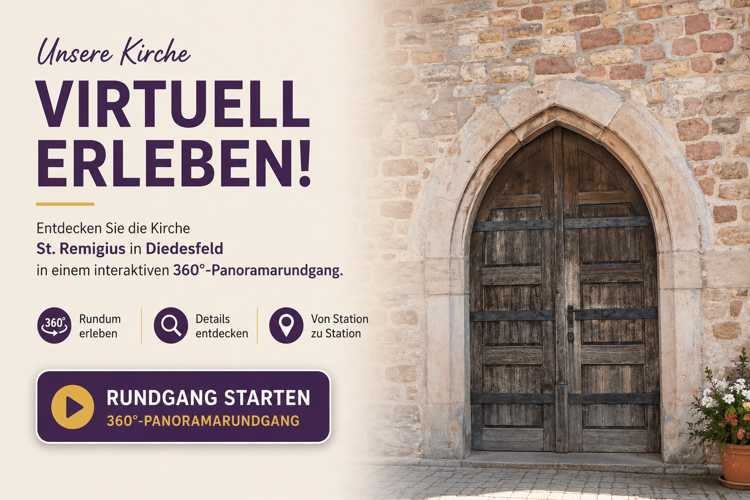 360 Grad Rundgang durch St. Remigius Diedesfeld