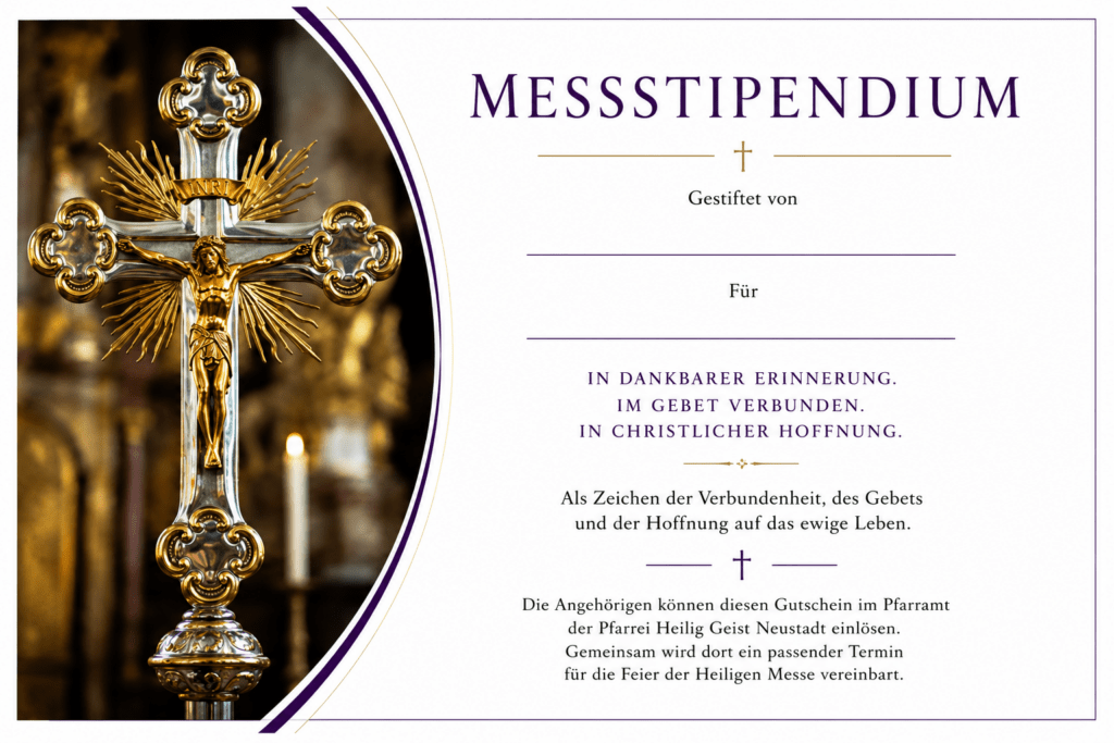 Messstipendienkarte – Motiv 2