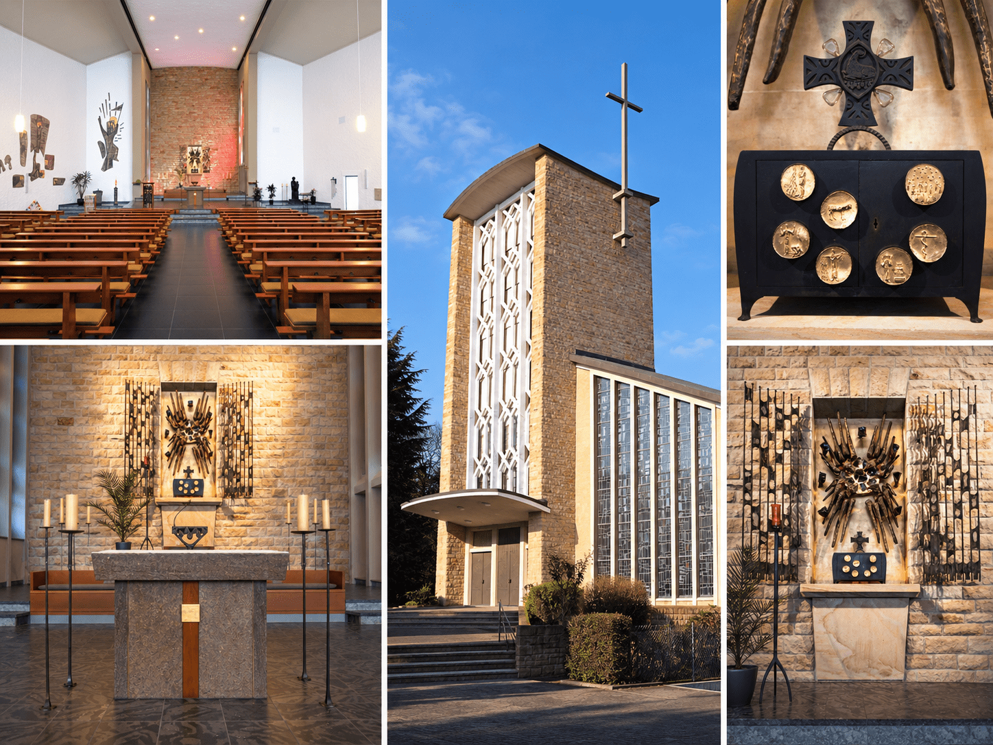 St. Pius Neustadt – Kirche, Innenraum, Altar und Tabernakel