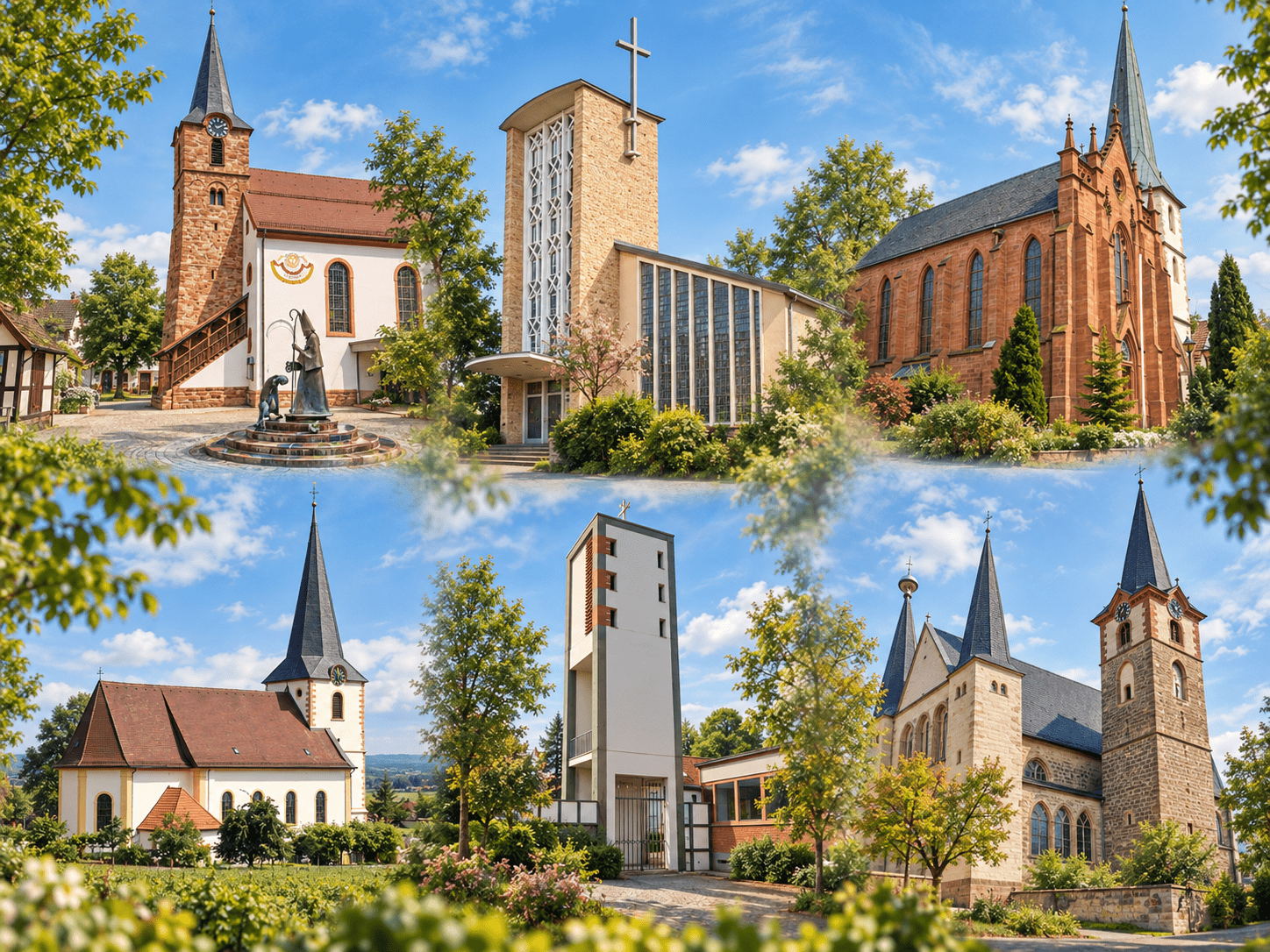 Unsere Kirchen der Pfarrei Heilig Geist Neustadt